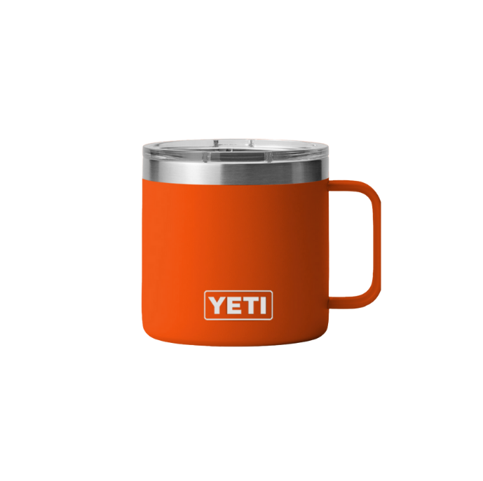 Foto de Copa Térmica YETI Rambler - Naranja King Crab original sobre fondo blanco