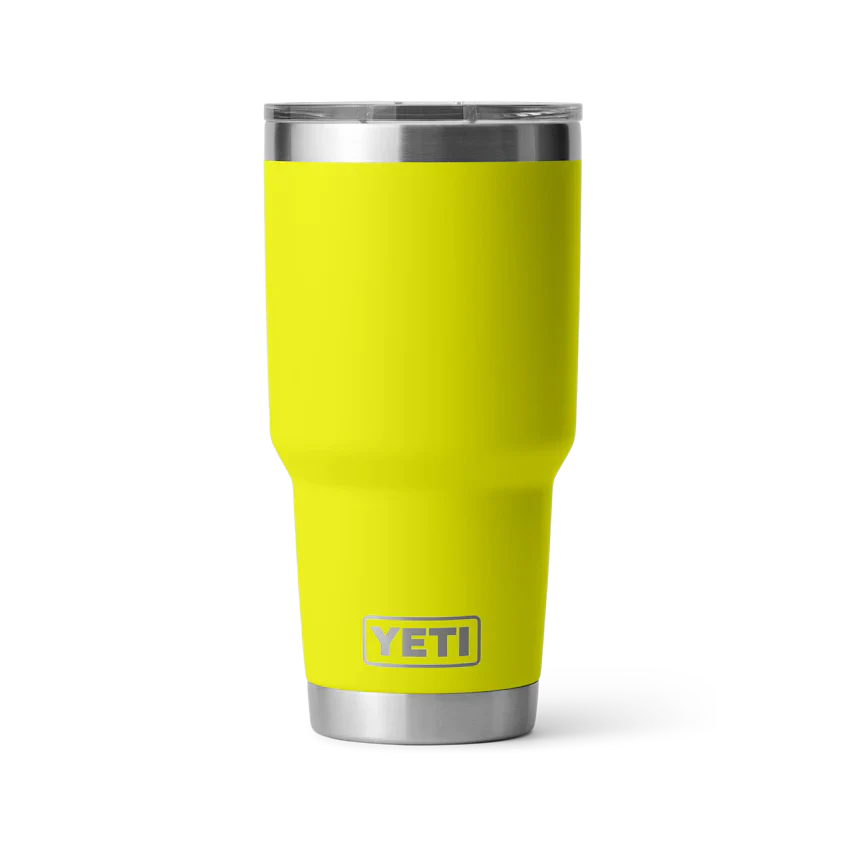 Foto de Contenedor YETI 30oz MagSlider - Amarillo Fluorescente Firefly original sobre fondo blanco