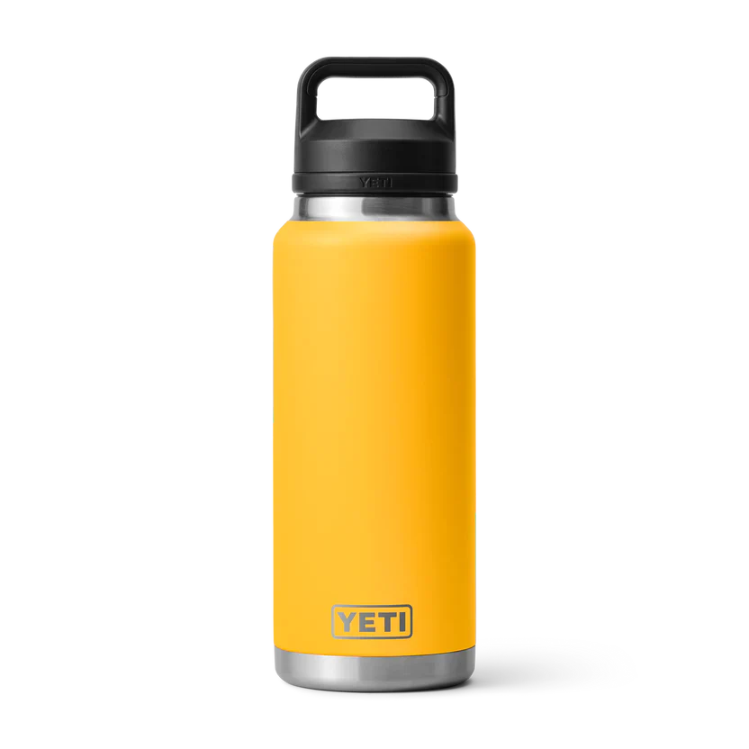 Foto de Frasco YETI 36oz Chug - Amarillo Mango Alpine original sobre fondo blanco